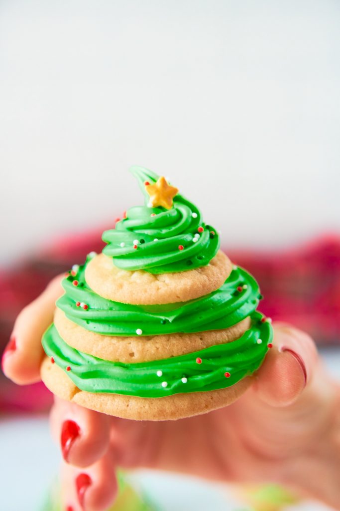Stacked Sugar Cookie Christmas Trees