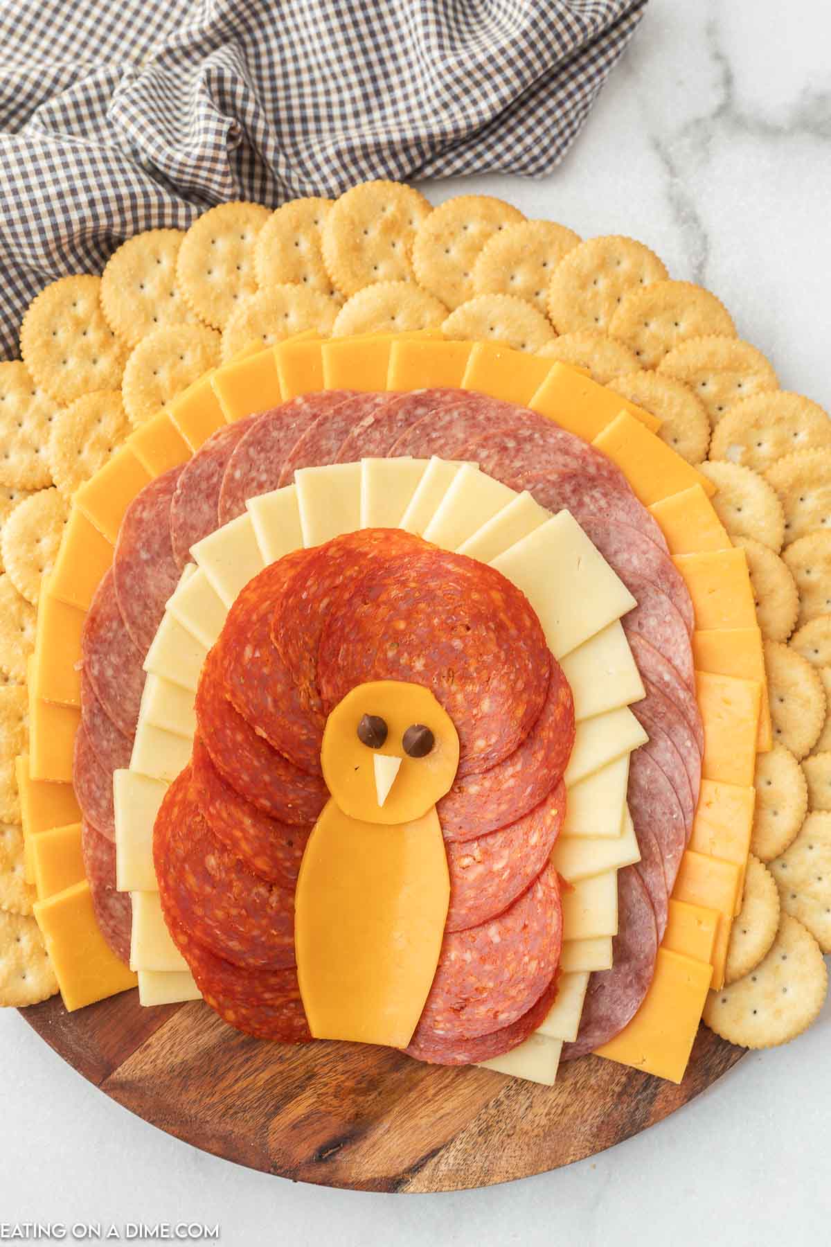Thanksgiving Turkey Charcuterie Board