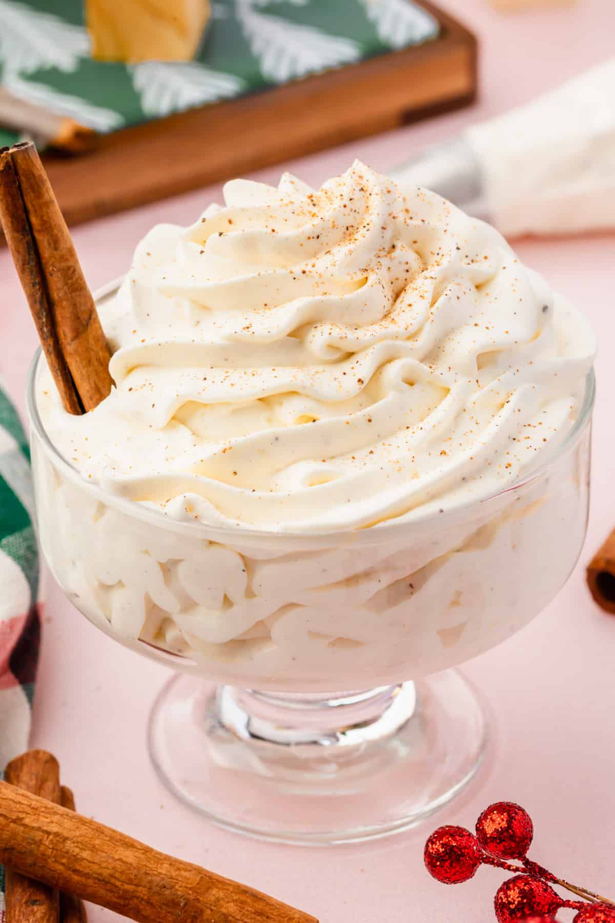 Eggnog Whipped Cream