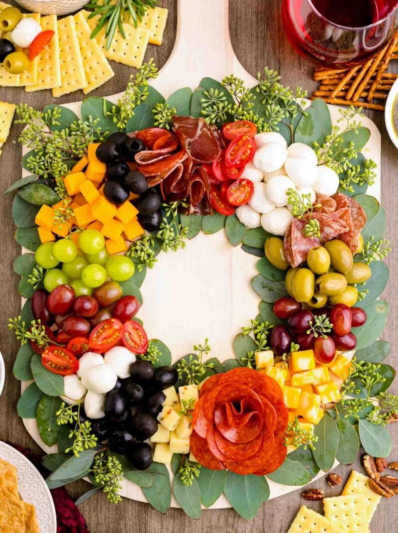 Holiday Wreath Charcuterie Board