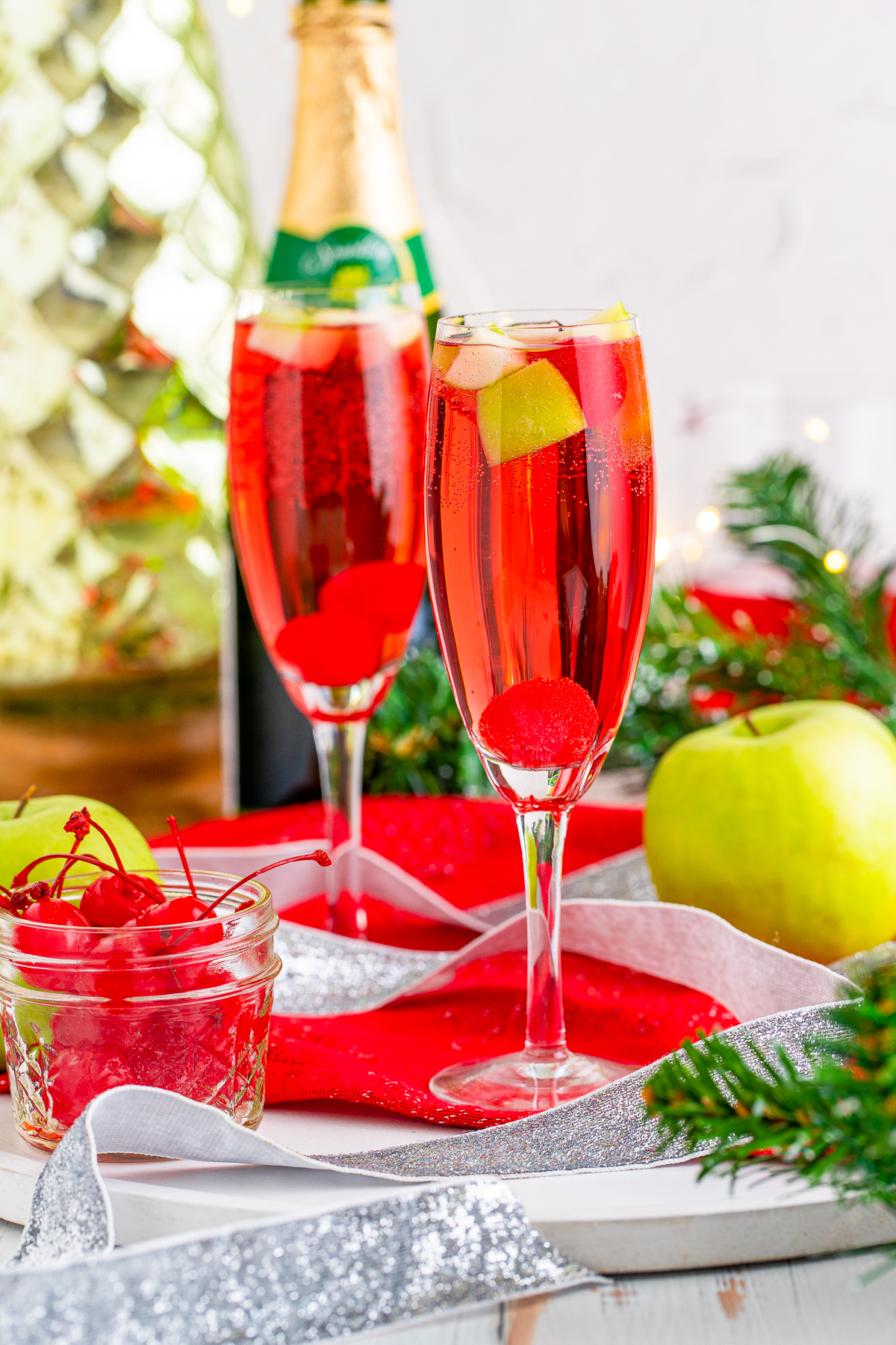 Christmas Mimosa Mocktails