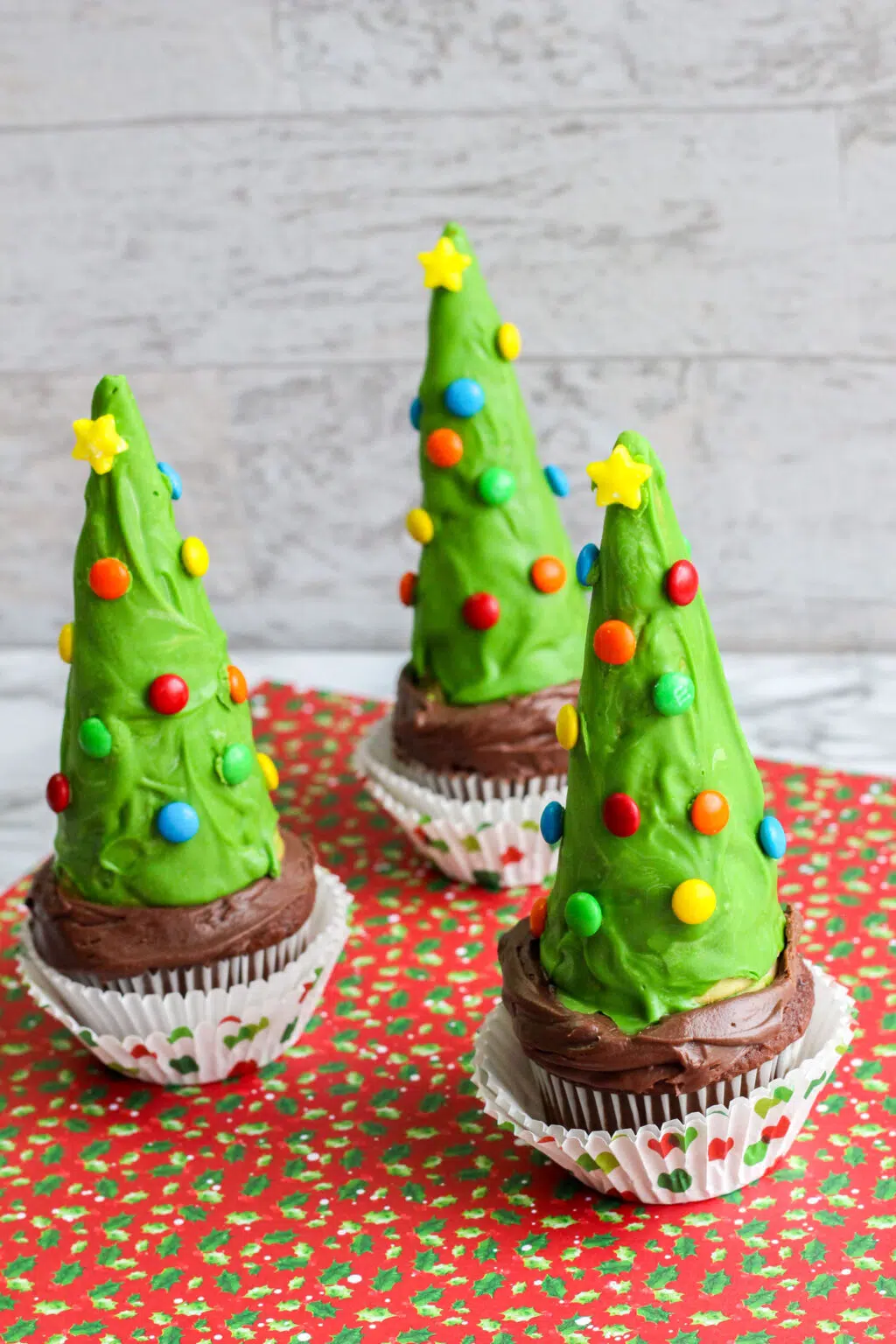 Christmas Tree Cupcakes