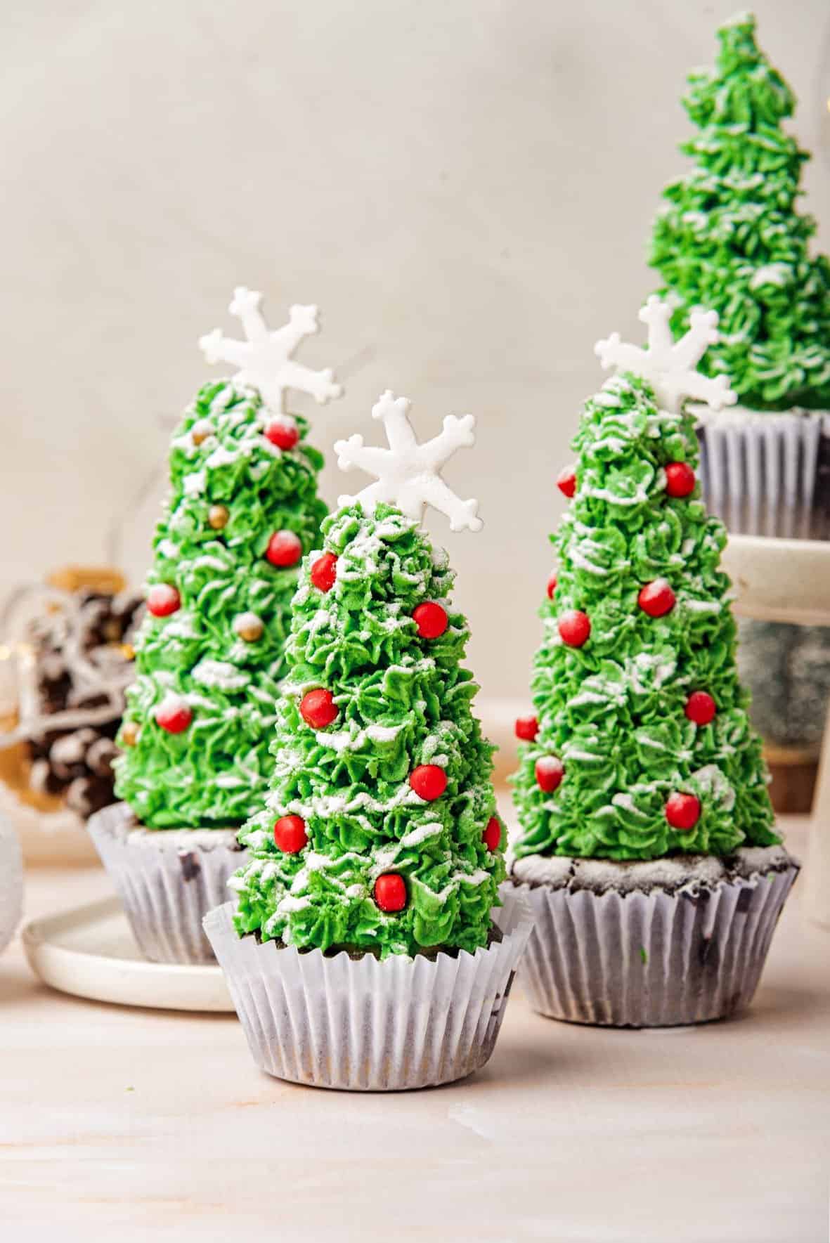 Christmas Tree Cupcakes